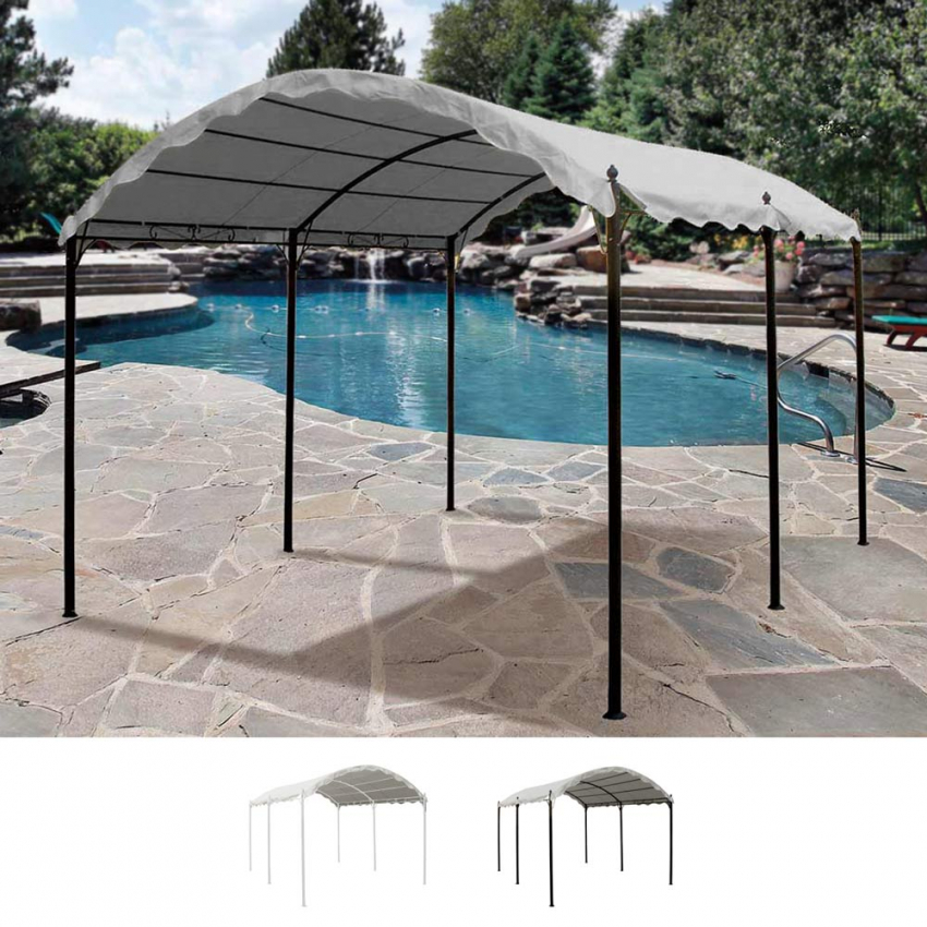 Tonnelle de jardin 3x4 en acier anti-uv abri de voiture bar Onda Promotion Tonnelle de jardin 3x4 en acier anti-uv abri de voiture bar Onda Promotion