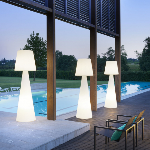 Lampadaire colonne tige lumineux design moderne Slide Pivot