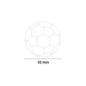 Set van 5 vervangende ballen van 32 mm voor tafelvoetbal Verkoop
