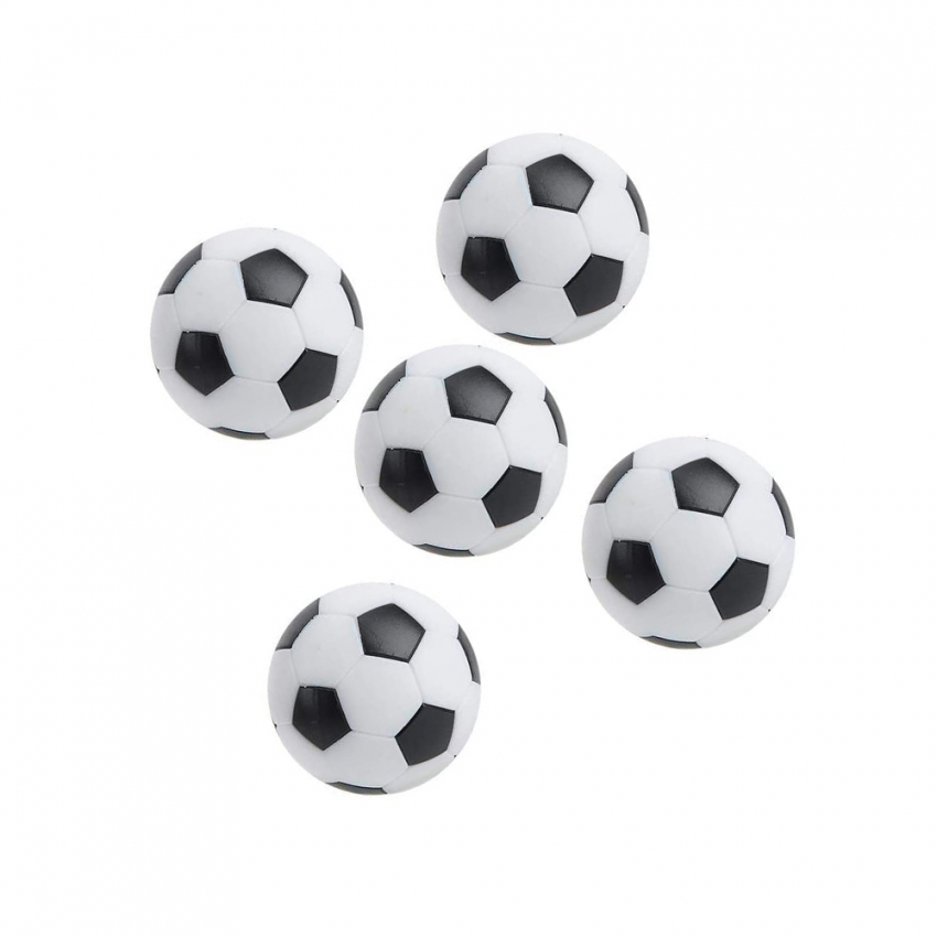Set van 5 vervangende ballen van 32 mm voor tafelvoetbal Aanbieding Set van 5 vervangende ballen van 32 mm voor tafelvoetbal Aanbieding