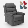 Elektrische relax fauteuil verwarmde masserende liftstoel met wielen Victoria 