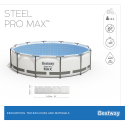 Piscine hors sol ronde 305x76cm Steel Pro Max Bestway 56406 Remises