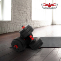 2-in-1 halterset 40 kg Ermes Karakteristieken