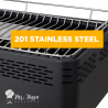 Rookvrije houtskool tafelmodel barbecue Merapi met ventilator Kosten