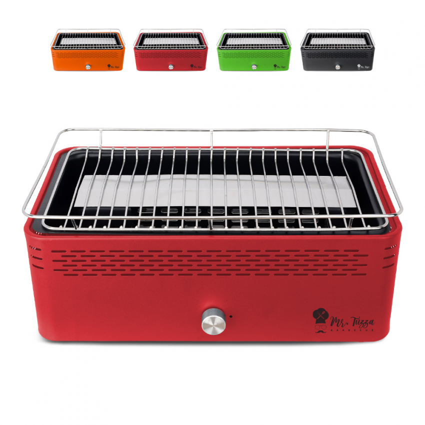 Rookvrije houtskool tafelmodel barbecue Merapi met ventilator Aanbod Rookvrije houtskool tafelmodel barbecue Merapi met ventilator Aanbod