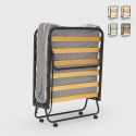 Lit pliant en microfibre avec matelas et lattes 80x190cm Demetra Caractéristiques