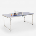 Table de ping-pong pliante 160x80 intérieur et extérieur en filet Backspin Promotion