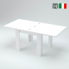 Table extensible blanche au design moderne salon salle à manger Jesi Liber Vente