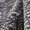 Modern tapijt met bloemenmotief grijs kortpolig Double GRI003 Aanbod