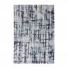 Tapis gris bleu à poils courts de design contemporain moderne Double CEL001 Vente