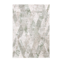 Tapis de salon design géométrique losange moderne Double vert blanc VER001 Vente