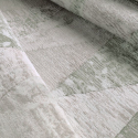 Tapis de salon design géométrique losange moderne Double vert blanc VER001 Offre