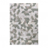 Modern geometrisch design kortpolig tapijt Double grijs groen VER002 Verkoop