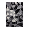 Tapis design moderne géométrique rectangulaire gris noir Milano GRI011 Vente