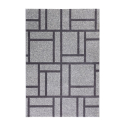 Tapis gris noir rectangulaire design géométrique moderne Milano GRI015 Vente