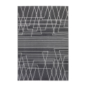 Tapis gris noir rectangulaire design géométrique moderne Milano GRI016 Vente