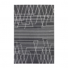 Modern geometrisch design tapijt rechthoekig grijs zwart Milano GRI016 Verkoop