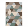 Tapis design moderne à motif géométrique multicolore rectangulaire Milano GLO009 Vente