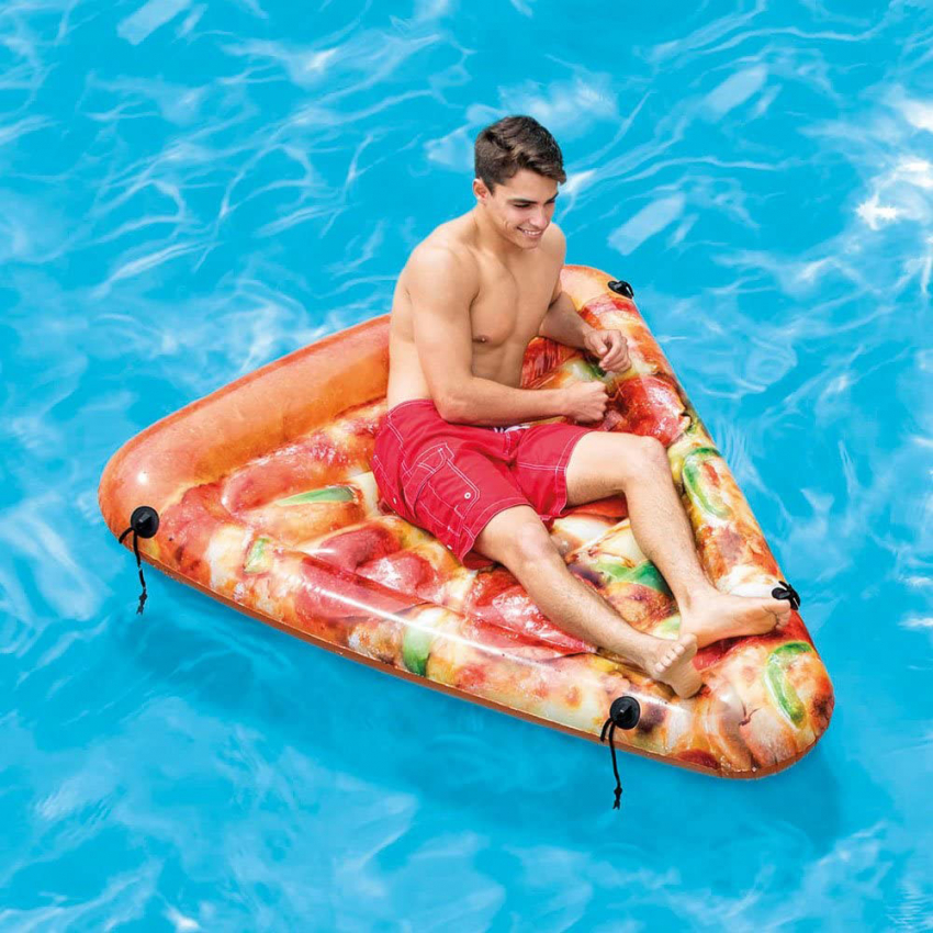 bereiken Verbinding verbroken logboek Pizza Slice luchtbed Intex 58752 voor zwembad