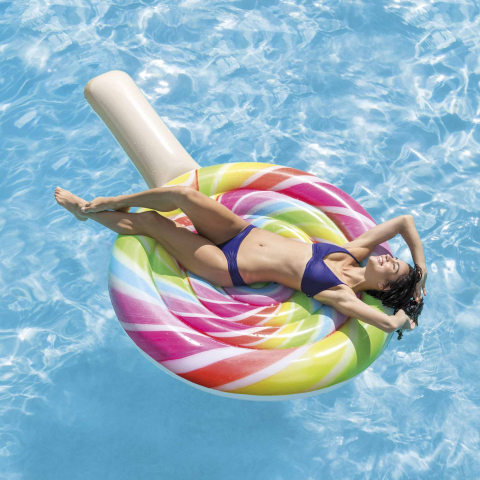 Float Intex 58753 opblaasbare luchtbed voor zwembad Lollipop