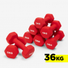 Set van 2x 3 4 5 6 kg dumbbells halterset Megara Full Verkoop
