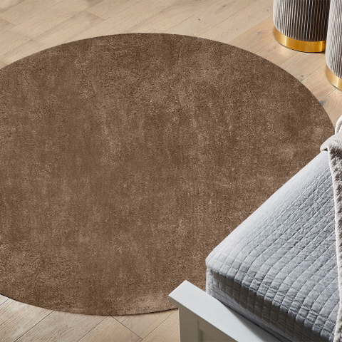 Conception moderne de tapis antistress antistatique pour le salon rond Milano CAM101TD