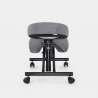 Chaise de bureau ergonomique siège assis-genoux en tissu Balancesteel Lux 