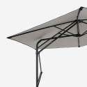 Hexagonal zwart side arm umbrella in steel 3 metres Dorico Noir Catalogus
