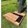 Receveur de douche en bois pour jardin et piscine extérieure 100x80cm Arkema Design Top D106 Réductions