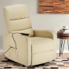 Fauteuil relax électrique inclinable avec releveur en similicuir Elizabeth Design 
