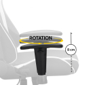 Chaise de jeu ergonomique Coussins et accoudoirs directionnels design SilverStone Choix