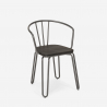 Industrieel design stalen stoelen met armleuningen Ferrum Arm 