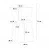 Industrieel design stalen stoelen met armleuningen Ferrum Arm 