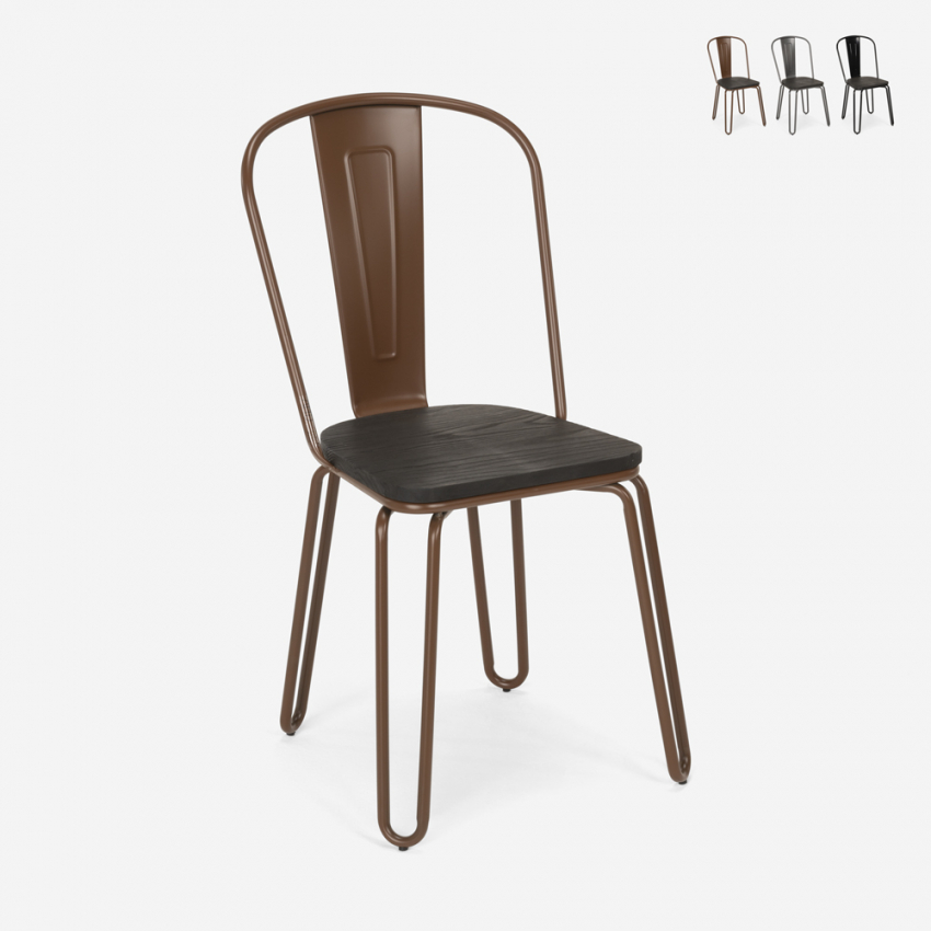 chaise de cuisine et bar en acier style design industriel ferrum one Offre