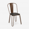 chaise de cuisine et bar en acier style design industriel ferrum one Prix