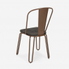 chaise de cuisine et bar en acier style design industriel ferrum one Achat