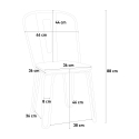 chaise de cuisine et bar en acier style Lix design industriel ferrum one 