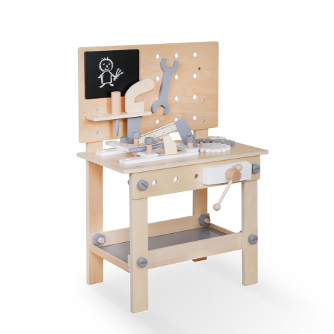 Établi en bois jouets pour enfants avec outils pour le bricolage Magic Bench