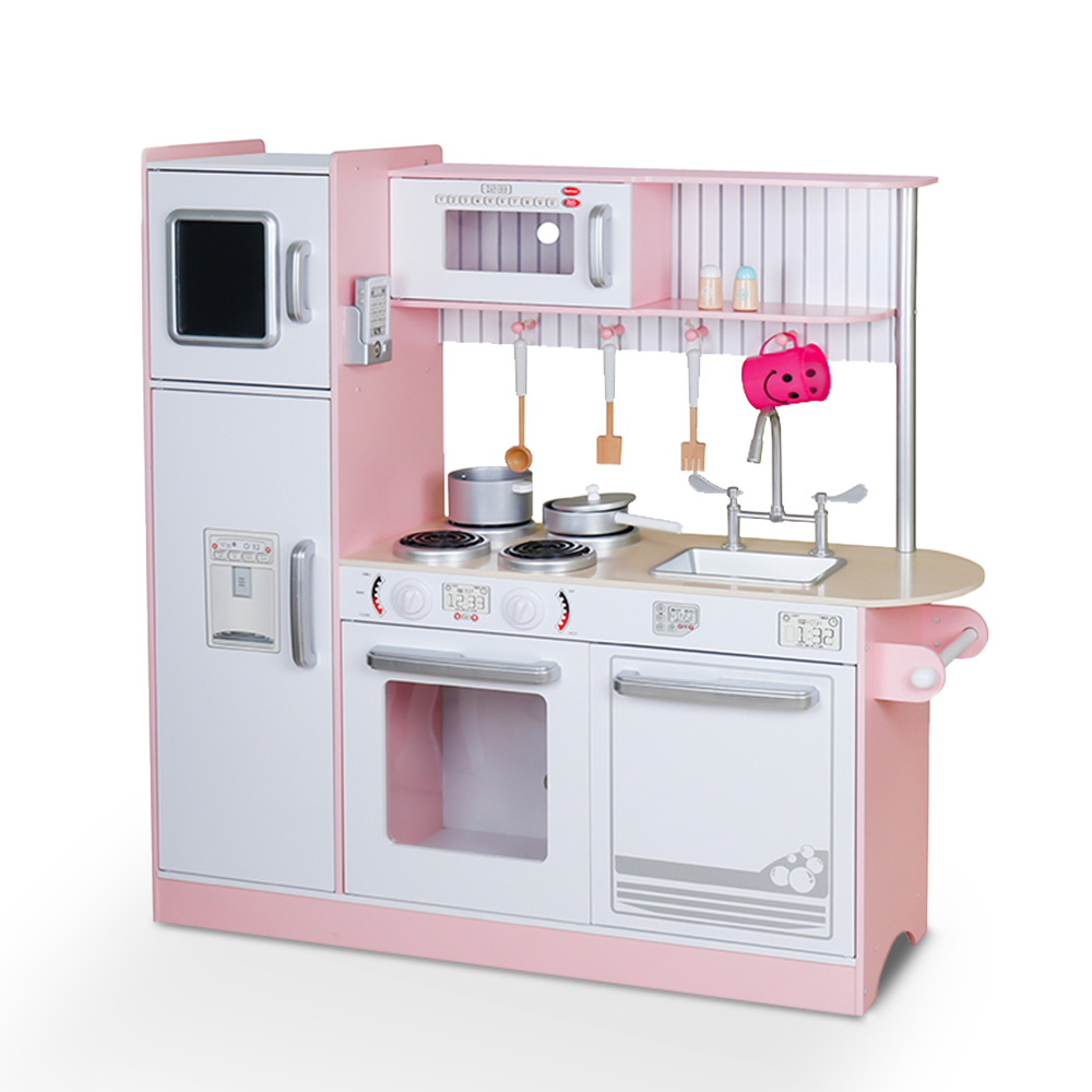 Chef Star Cucina Giocattolo Grande In Legno Per Bambine Con Pentole Accessori E Suoni