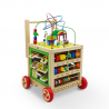 Chariot de jeu multi-activités en bois pour les premiers pas de vos enfants Magic Box Offre