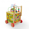 Trolley speelgoed multi-activiteit eerste stappen van hout voor kinderen MAGIC BOX Korting