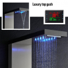 Steel shower column panel with LED display hydromassage waterfall mixer tap Abano Aankoop
