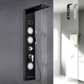 Stalen douchepaneel met LED-display, massagefunctie en regendouche Abano Aanbieding