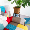 Fauteuil patchwork bergère inclinable au design moderne Throne Light Réductions