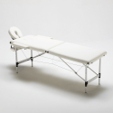 Table de massage pliante en aluminium portable 2 zones 210 cm Shiatsu Offre
