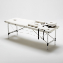 Draagbare opvouwbare aluminium massagetafel met 2 zones 210 cm Shiatsu Korting
