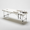 Draagbare opvouwbare aluminium massagetafel met 2 zones 210 cm Shiatsu Korting