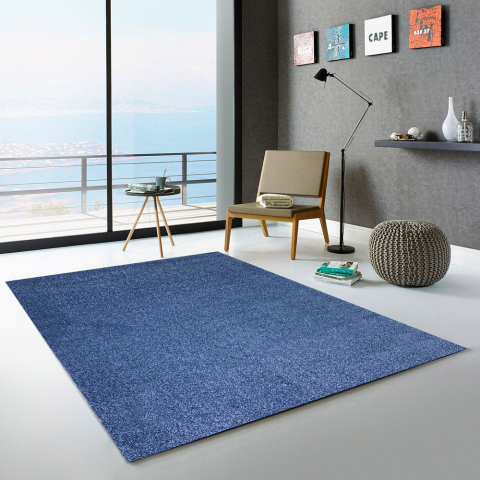 Blauw tapijt moderne woonkamer inkomhal CASACOLORA CCDEN Aanbieding