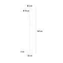Design LED vloerlamp met bolvormige lampenkappen en marmeren voet Alibreo Keuze