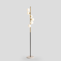 Design LED vloerlamp met bolvormige lampenkappen en marmeren voet Alibreo Verkoop
